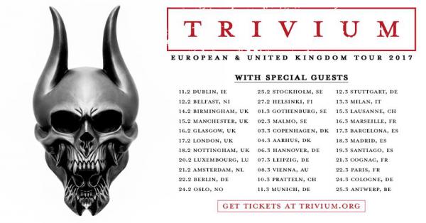Trivium tour overzicht