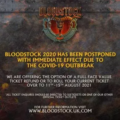 Bloodstock 2020 cancel
