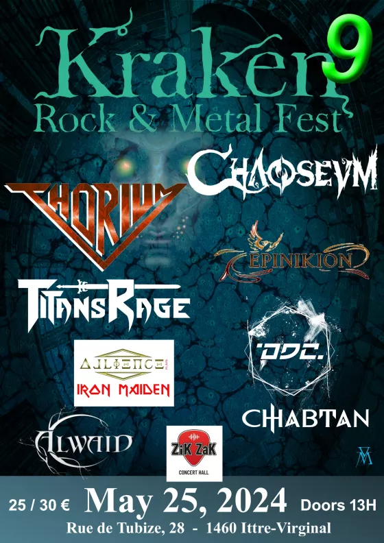 Kraken Metal Rock Fest 2024 affiche