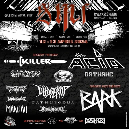 Gullegem Metal Festival 2024 affiche