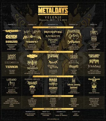 Metaldays 2023 affiche