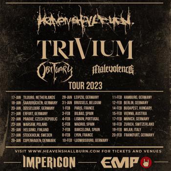Heaven Shall Burn en Trivium tour 2023