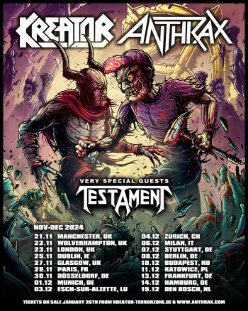 Kreator en Anthrax tour 2024