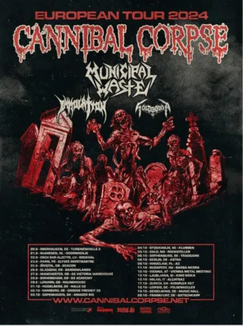 Cannibal Corpse 2024 EU tour